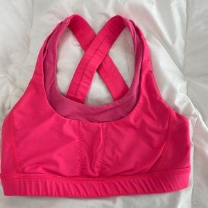 Hot pink lululemon sports bra 4